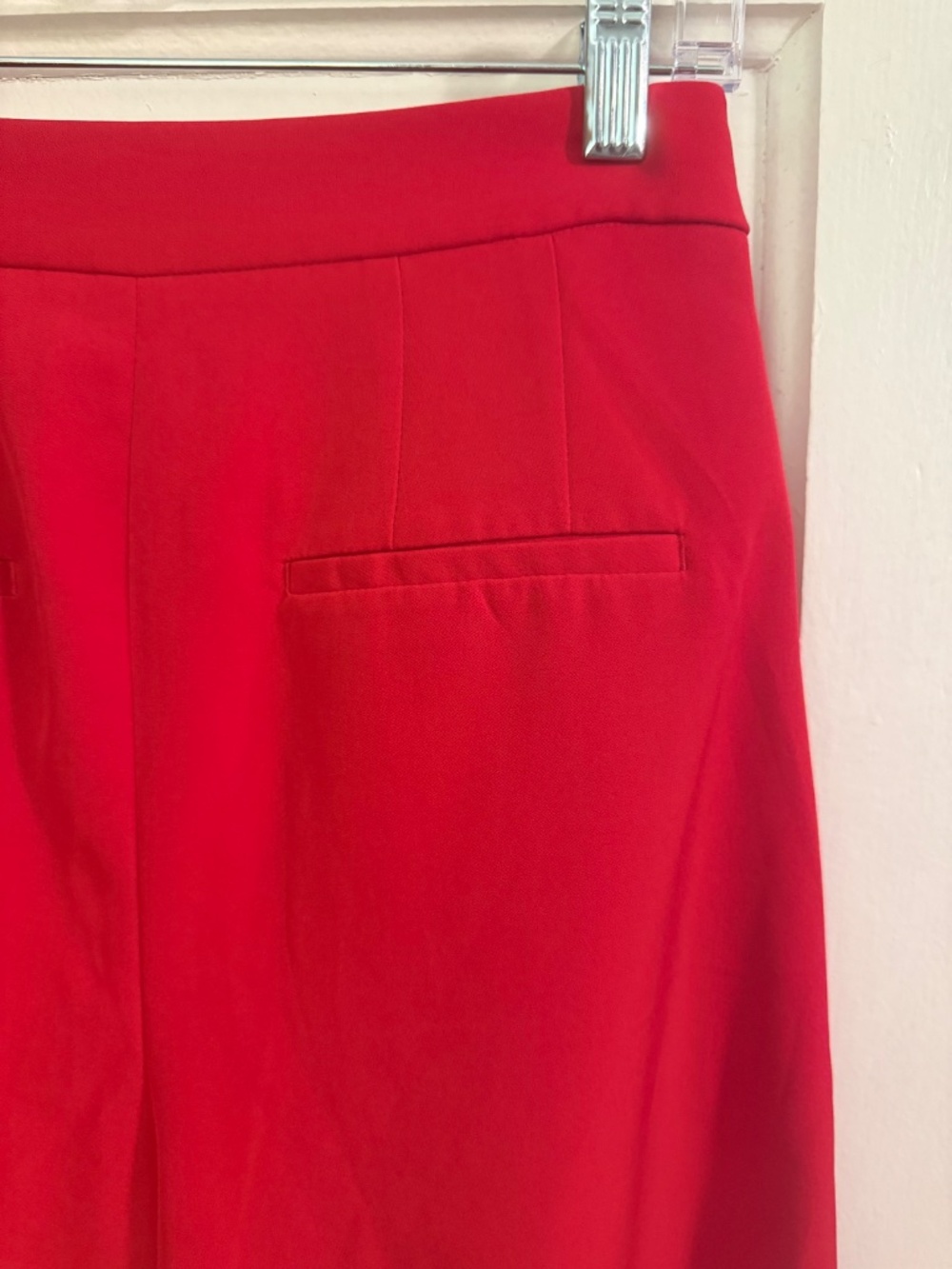 Express Red High Rise Wide Leg Trouser Pants - Picture 5 of 9